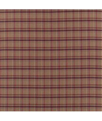 Tissu RL Heathland Plaid Juniper brillant des détails fins