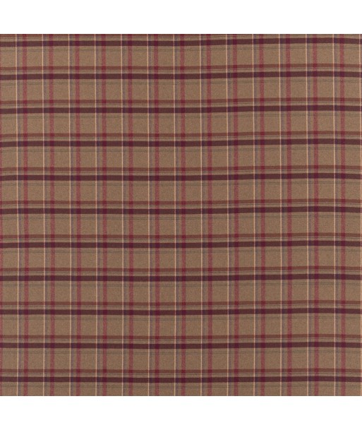 Tissu RL Heathland Plaid Juniper brillant des détails fins