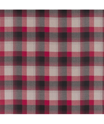 Tissu RL Market Street Plaid Cardinal de la marque