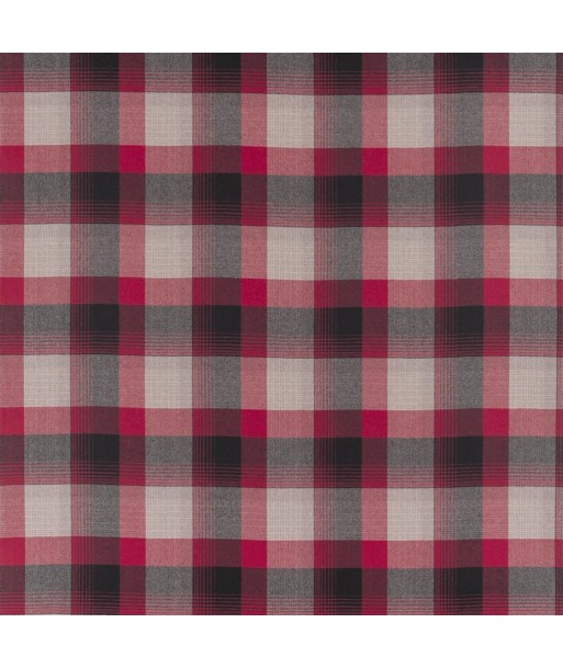 Tissu RL Market Street Plaid Cardinal de la marque