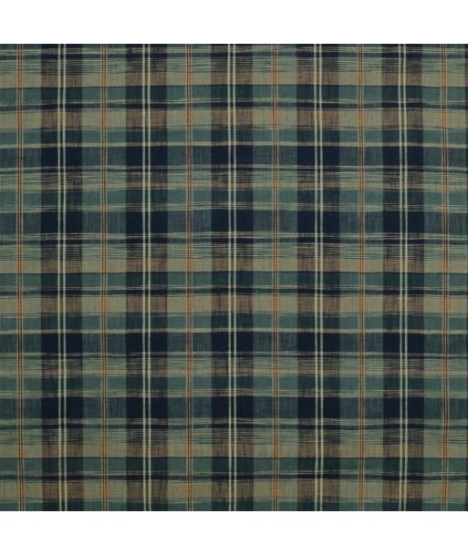 Tissu RL Ryokan Plaid Indigo une grave pollution 