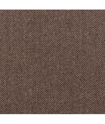 Tissu RL Stoneleigh Herringbone Mahogany de France