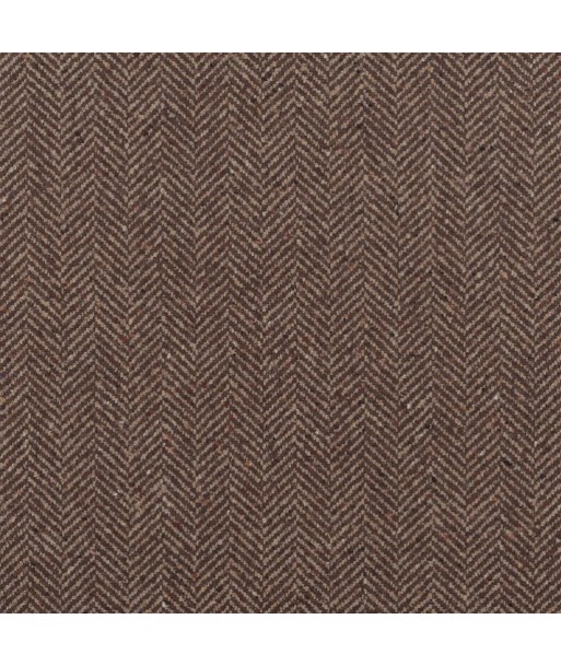 Tissu RL Stoneleigh Herringbone Mahogany de France