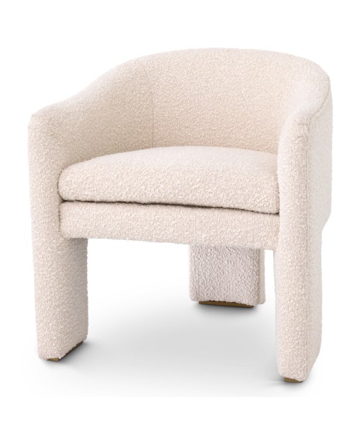 Fauteuil Pebbles Crème Bouclé Fin de série