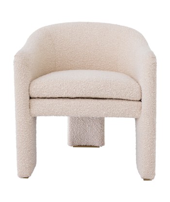 Fauteuil Pebbles Crème Bouclé Fin de série