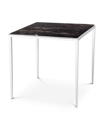 Table d'appoint Henley Marbre Brun Nickel de la marque