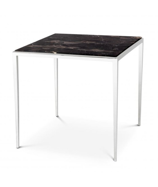 Table d'appoint Henley Marbre Brun Nickel de la marque