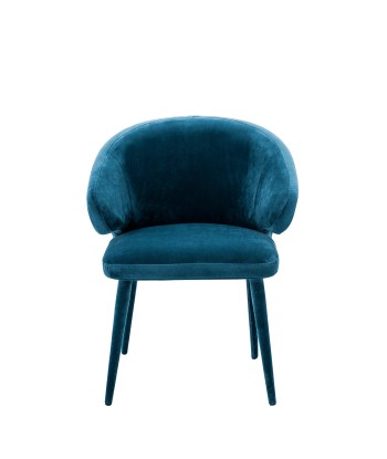 Chaise De Salle A Manger Cardinale Velours Roche Bleu Sarcelle acheter