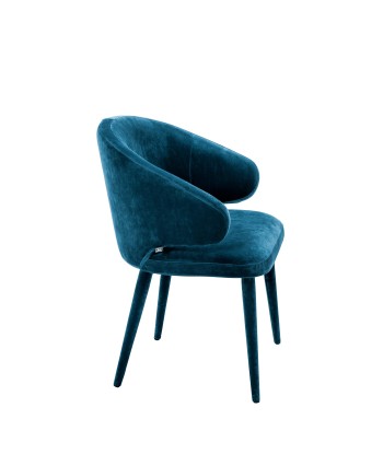 Chaise De Salle A Manger Cardinale Velours Roche Bleu Sarcelle acheter