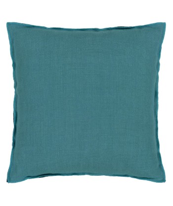 Coussin DG Brera Lino Indian Ocean & Teal Linen paiement sécurisé