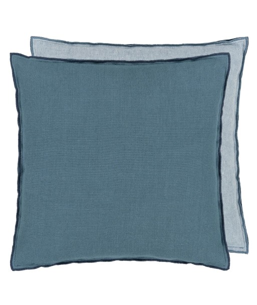 Coussin DG Brera Lino Midnight & Chambray de France