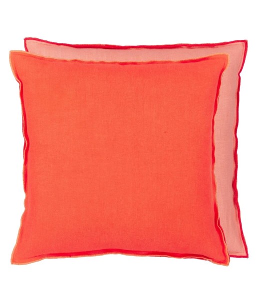 Coussin DG Brera Lino Nasturtium & Papaya Linen Economisez 