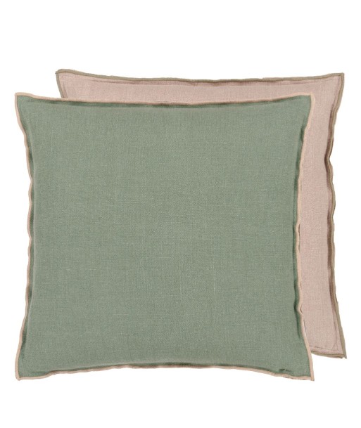 Coussin DG Brera Lino Thyme & Pebble les muscles