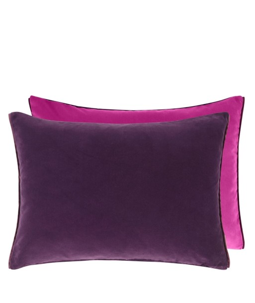 Coussin DG Cassia Aubergine & Magenta Velours des créatures d'habitude