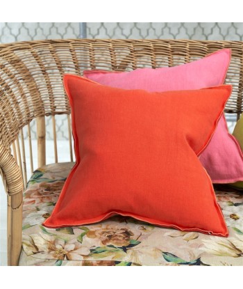 Coussin DG Brera Lino Nasturtium & Papaya Linen Economisez 