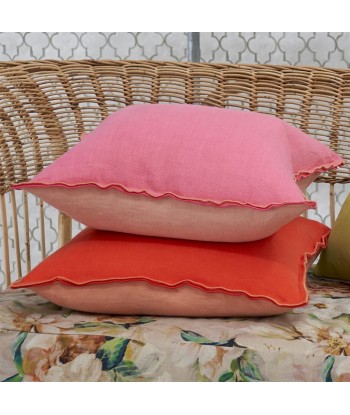 Coussin DG Brera Lino Nasturtium & Papaya Linen Economisez 