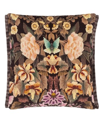 Coussin DG Ikebana Damask Chocolate commande en ligne