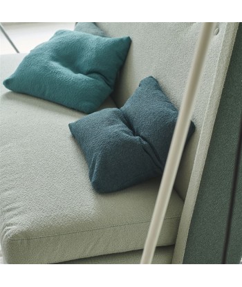 Tissu Mezan Stretto Teal Véritable concentré