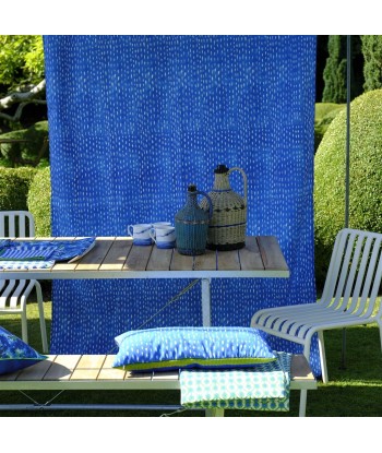 Tissu Cirebon Outdoor Cobalt france