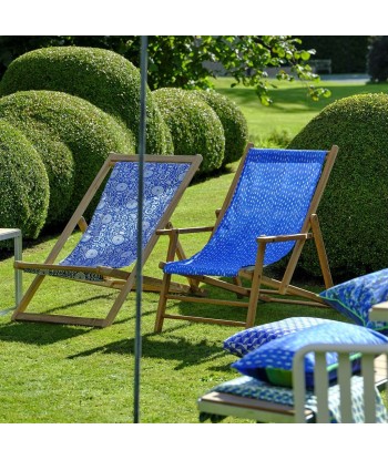 Tissu Cirebon Outdoor Cobalt france