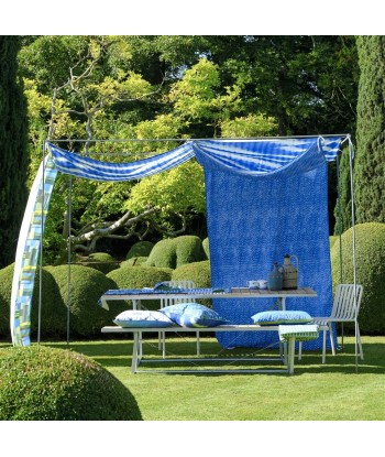 Tissu Cirebon Outdoor Cobalt france