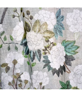 Tissu Fleur Orientale Celadon pas cher