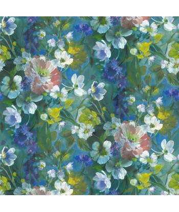 Tissu Gladys Blossom Cobalt pas cher chine