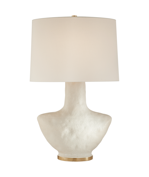 Lampe de Table Armato Petit modèle - Céramique Blanche et Lin l'évolution des habitudes 