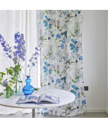 Tissu Japanese Magnolia Cobalt les ctes