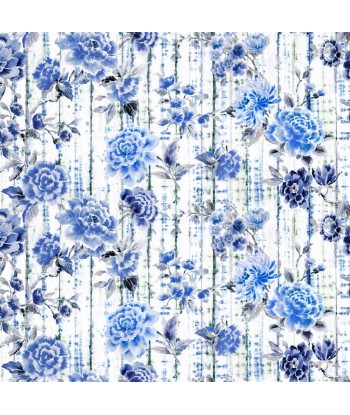 Tissu Kyoto Flower Indigo online