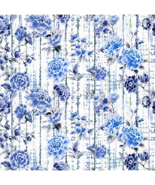 Tissu Kyoto Flower Indigo online