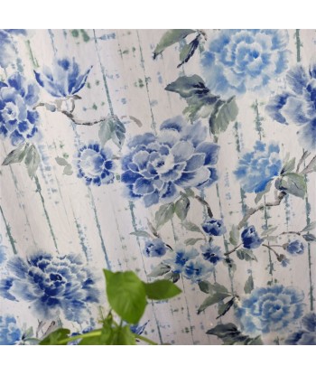 Tissu Kyoto Flower Indigo online