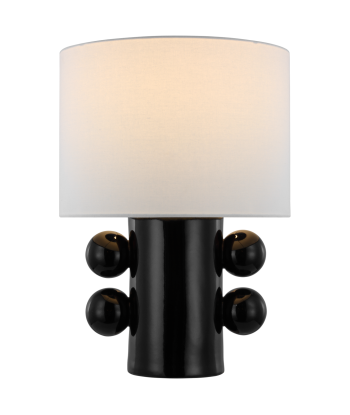 Lampe Tiglia basse Noire soldes