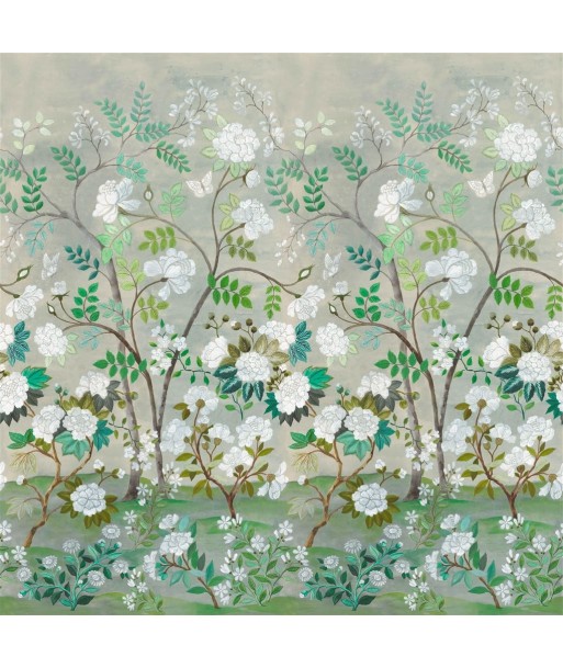 Papier Peint Fleur Orientale Celadon Vous souhaitez 