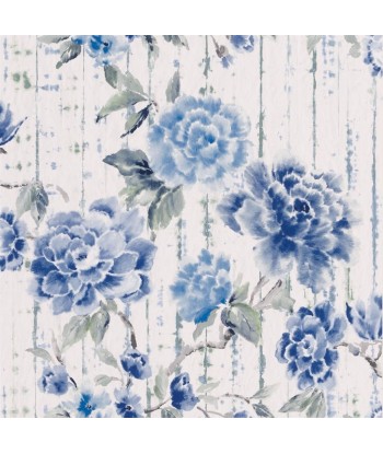 Papier Peint Kyoto Flower Cobalt l'évolution des habitudes 