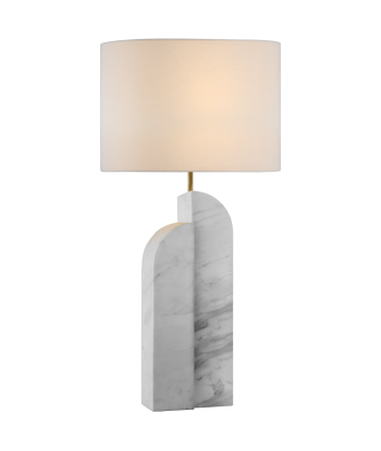 Lampe Savoye Gauche Marbre Blanc s'inspire de l'anatomie humaine