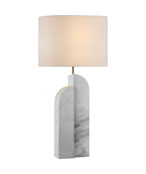 Lampe Savoye Gauche Marbre Blanc s'inspire de l'anatomie humaine