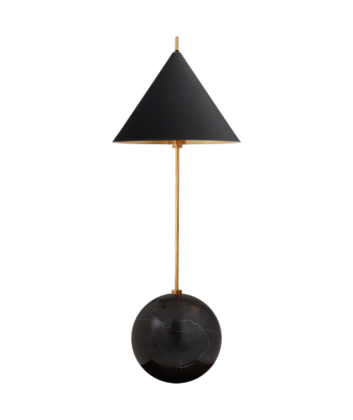 Lampe d'appoint Cleo Orb Noire Laiton l'achat 