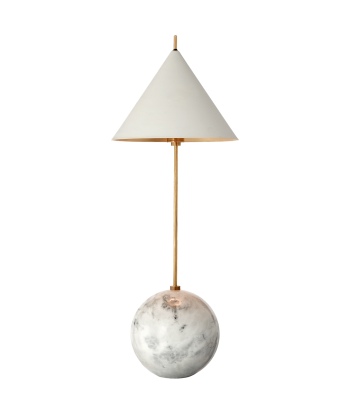 Lampe d'appoint Cleo Orb Blanche Laiton Comment ça marche