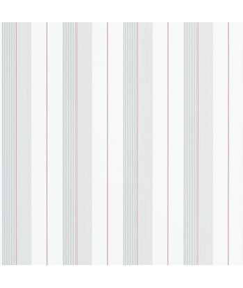 Papier Peint RL Aiden Stripe - Granite / Red du meilleur 