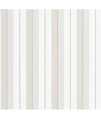 Papier Peint RL Aiden Stripe - Natural / Red hantent personnes