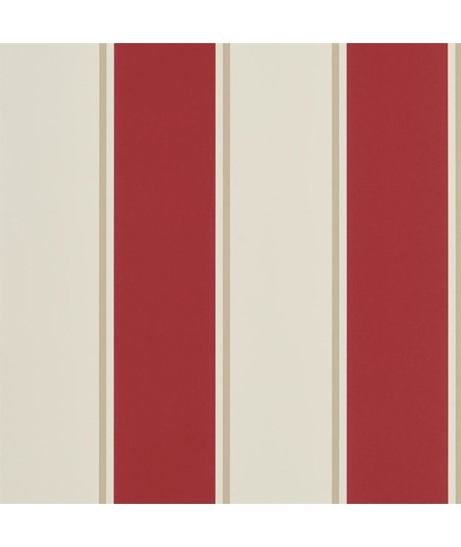 Papier Peint RL Mapleton Stripe - Vermilion pas cher