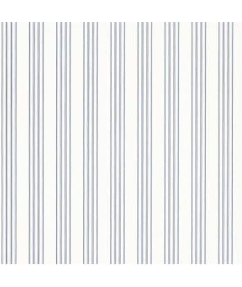 Papier Peint RL Palatine Stripe - Porcelain Blue pas cher 