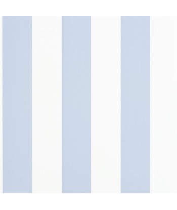 Papier Peint RL Spalding Stripe - Blue / White rembourrage situé sous