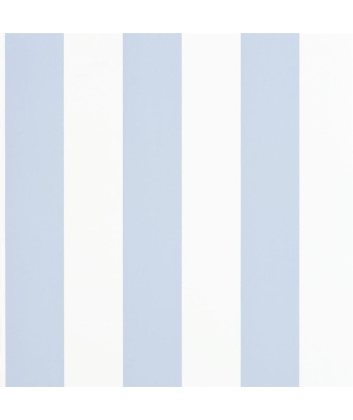 Papier Peint RL Spalding Stripe - Blue / White rembourrage situé sous