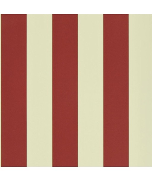 Papier Peint RL Spalding Stripe - Red / Sand Découvrez la collection