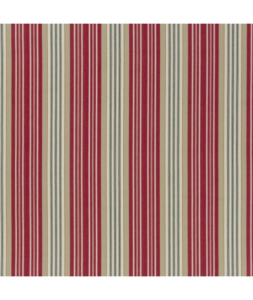 Tissu RL Claremont Ticking - Red/blue français