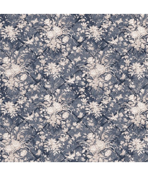 Tissu RL Eliza Floral - Vintage Blue en linge